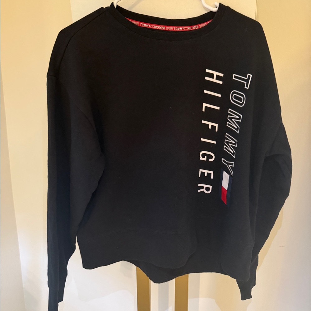 Tommy Hilfiger Black Boxy Sweatshirt